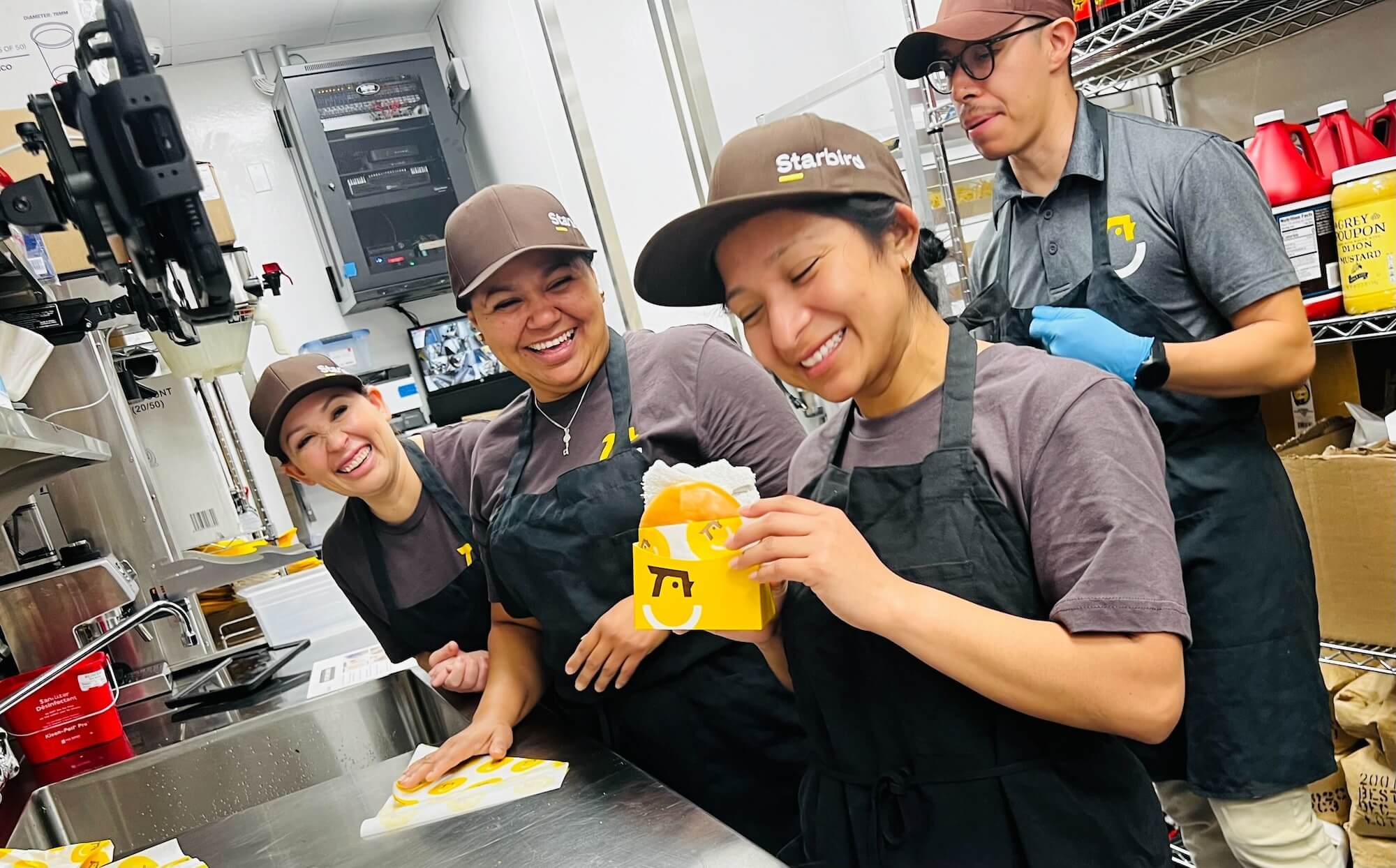 Chef in the kitchen at Starbird Chicken